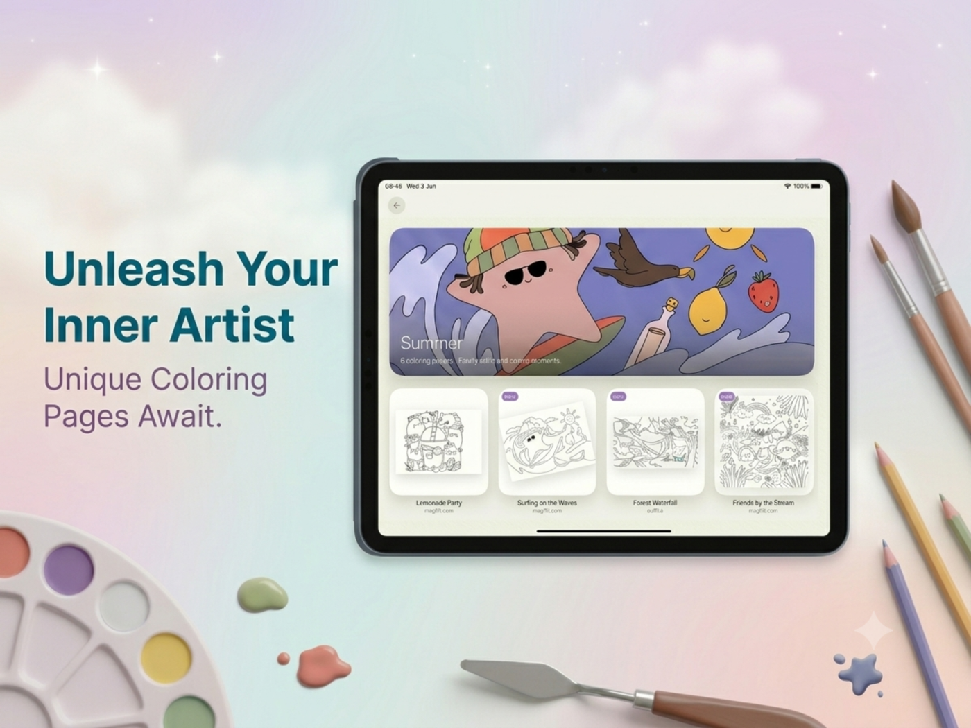 Browse unique coloring pages in the Summer album
